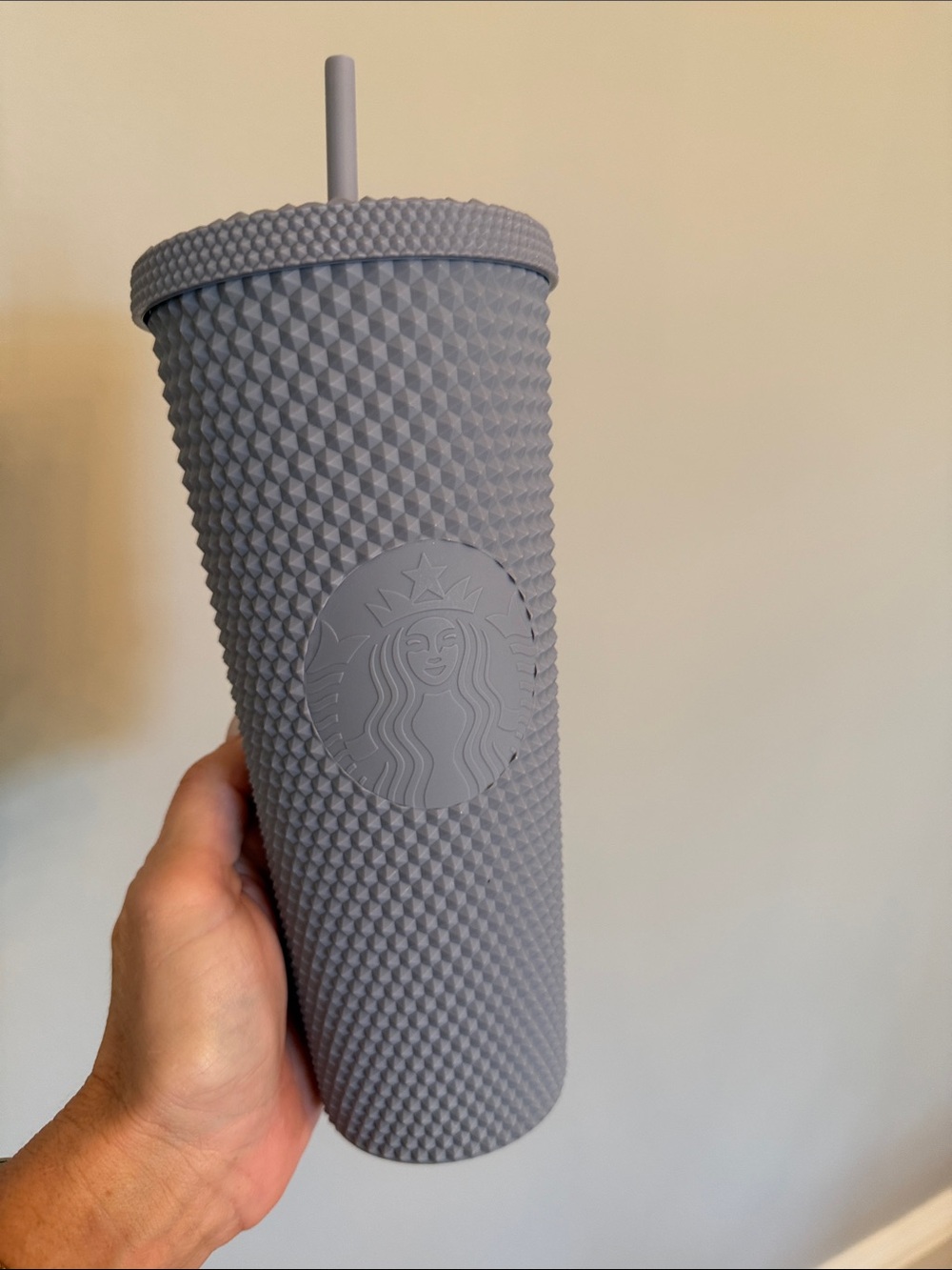 Starbucks Matte Gray Studded Tumbler with Straw